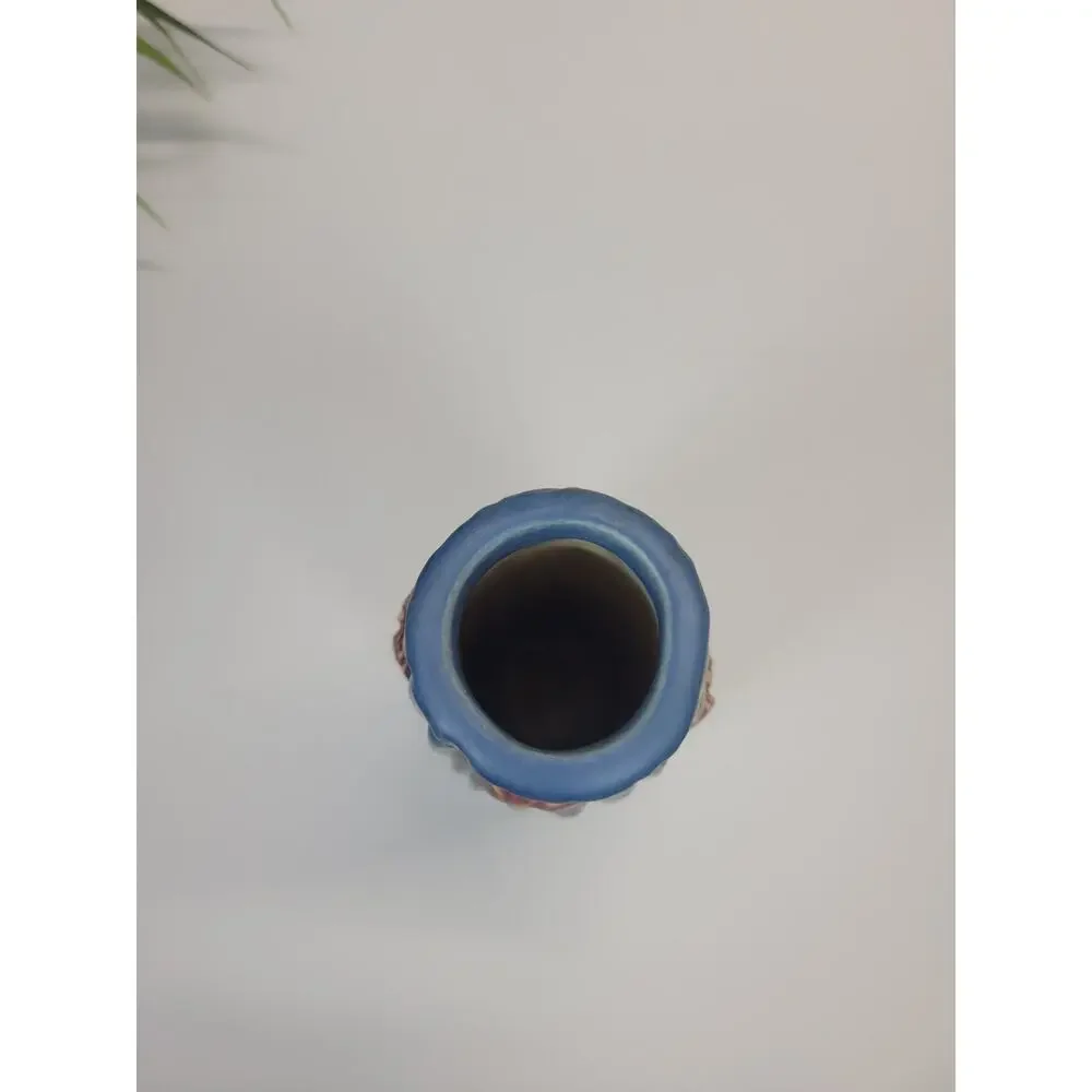 Antique Weller Pottery Blue Drapery 8
